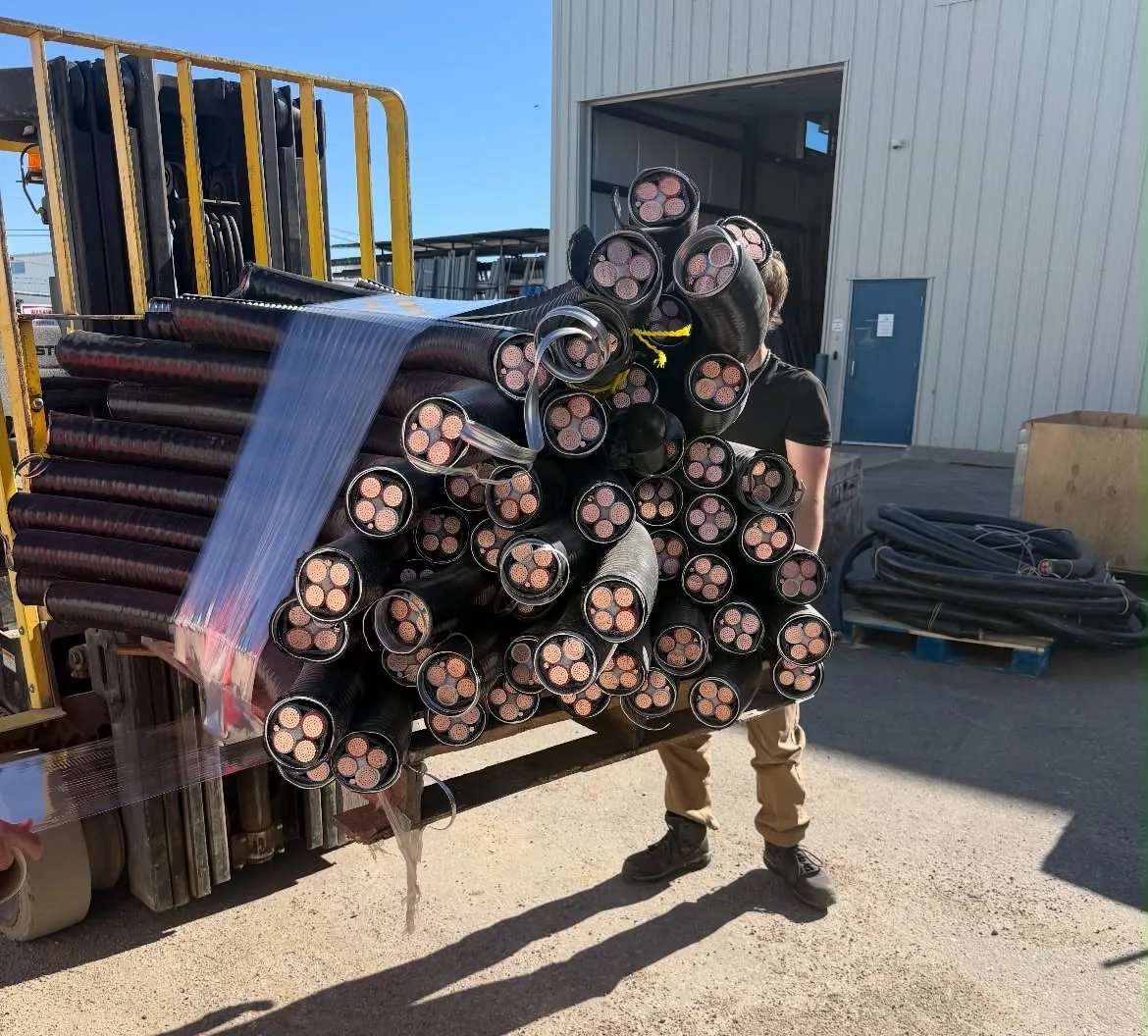 Heavy scrap cable bundles